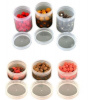 Fox Bait tubs half size clear x 6
