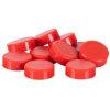 Magnety Q-CONNECT okrúhle, 20 mm, 10 ks, červene