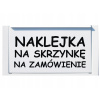 Poštová schránka - Nálepka nápis na adrese ulice schránky (Poštová schránka - Nálepka nápis na adrese ulice schránky)