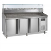 Chladicí pizza stůl s nástavbou | TEFCOLD PT 1300 + VK38-200