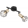 Globo Lighting Xara I stropné svietidlo 2x40 W čierna-mosadzná 54802S-2AB