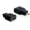 Delock 65242 HDMI adaptér [1x MicroHDMI™ - 1x HDMI zásuvka] čierna 0 m; 65242
