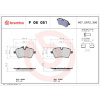 BREMBO Sada brzdových platničiek kotúčovej brzdy BREMBO P 06 051