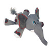 KONG Cozie Ultra Ella Elephant L 25cm - odolný plyšový psík, slon s hrkálkou a pískadlami
