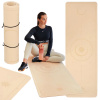 Podložka na jogu TREXO TXO-B4Z001-BZ 6 mm svetlohnedá 183x63x0.6 cm PROTIŠMYKOVÁ