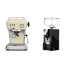 Ascaso Dream ONE, Sweet Cream + Eureka Mignon Silenzio, CR black