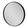 SAPHO NOTION okrúhle zrkadlo v ráme ø 70cm, čierna mat NT700