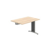 OFFICE PRO s.r.o. HOBIS kancelársky stôl jednací prídavný rovný - FJ 1200 R, agát