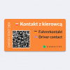 Kontaktná nálepka pod sklo do auta BEEPERLINK Núdzový kontakt