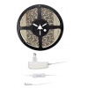 Sada Solight LED světelný pás s testrem, 5m, sada s 12V adaptérem, 4,8W/m, IP65, studená bílá WM50-65T