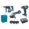 Sada 18V elektrického náradia Makita DLX3119TJ + 3x Akumulátor + 2x Kufor + Nabíjačka