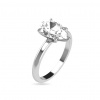 iZlato Forever Obruč z bieleho zlata solitaire pre 2ct diamant Bethany, 14K CSTM2W-200