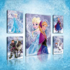 Obraz na plátne viacdielny - OB2955 - Ľadové kráľovstvo Elsa a Anna 106cm x 65cm - S14