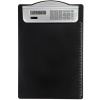 Písacia podložka A4 jednodoska Calco s klipom a kalkulačkou čierna