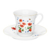Porcelánová kávová súprava pre 6 osôb Poppies 12-dielna DOMOTTI