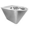 NOFER Závesná WC misa 380x300x550 mm, nerez mat 13018.S