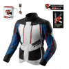 TEXTILNÁ BUNDA REBELHORN HARDY 3.0 BLUE/GREY/RED S