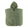 Kikko BIO bavlnené froté pončo Organic Granite Green