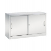 Kancelárska skriňa Acurado - Sideboard, posuvné dvere, 1200 x 400 x 720 mm, bledosivá