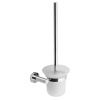 Sapho X-ROUND WC kefa nástenná, mliečne sklo, chróm SPH XR323