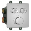 Sapho SMART SELECT podomietková termostatická sprchová batéria, box, 2 výstupy, chróm RP042