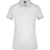 James & Nicholson Polokošile JN 709, elastická, krátký rukáv, dámská COT02070903403-grey heathe L Melír šedá
