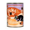 Výhodné balenie Lucky Lou Adult 24 x 400 g - hydinové a losos