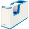 Leitz WOW Odvíječ pásky bílo-modrá / Na pásky do 19 mm x 33 m