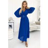 ŠATY KLARA - MODRÁ (ZN. NUMOCO záruka kvality. Originálne, trendy, sexi, štýlové, pohodlné.... oblečenie na každú príležitosť.)
