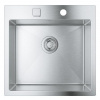Grohe Drezy - Drez K800, 52x51 cm, s automatickým odtokom, kefovaná nerezová 31583SD1