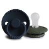 DVOJBALENIE CUMLÍKOV FRIGG ROPE DARK NAVY/ OLIVE, 0-6M, SILIKÓN