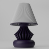 Lampa Odon – 3D Tlačená Stolná Lampa s Geometrickým Dizajnom Farba: Purple, Závit pre žiarovku: E14