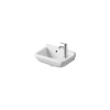 DURAVIT Starck 3 závesné umývadielko s otvorom vpravo, s prepadom, 400 mm x 260 mm, 0751400000