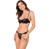 Passion - tivolea bra + thong set black l/xl