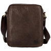 Pánska kožená taška tmavo hnedá - SendiDesign Merlim A hnedá