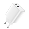 Rýchlonabíjačka do siete Forever USB QC 3.0 a USB-C QC PD 20W LS-04 biela (GSM113213)