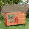 vidaXL Králikáreň hnedá 103x44x69,5 cm masívna borovica - Hnedá - 17613-159212