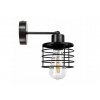 Nástenná lampa - kinkiet - E27 - PRUŽINA - čierna