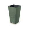 PROSPERPLAST FURU SQUARE Kvetináč 39,5 cm zemito zelený