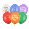 Balóny 30 cm Happy Birthday To You mix farba 6 ks