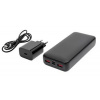 Platinet PMPB20SETB SET 3v1 Powerbanka 20000 mAh + Nabíjačka 20W Power Delivery, kábel USB-C 1m, bla