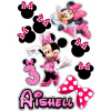 CUKROVÁ TLAČ Opłatek na Tort Cukrová hmota Sada Minnie Mouse 58 + MENO