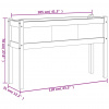 vidaXL Záhradný kvetináč s nohami biely 110x31x70 cm masívna borovica - Biela - 33087-174256