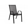 TEXIM RAMADA záhradná stohovateľná stolička čierna
