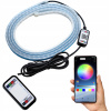 LED OSVETLENIE RGB PÁSKA NA KAPOTU DVERÍ AUTA APP BT