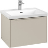 VILLEROY & BOCH Subway 3.0 závesná skrinka pod umývadlo, 1 zásuvka, 622 x 478 x 429 mm, Cashmere Grey, C57502VN