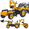 FALK Šliapací traktor 2086Y Komatsu s nakladačom rýpadlom a vlečkou