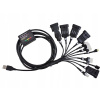 LPG rozhranie CCY USB FTDI - SADA 11 koncoviek/konektorov pre rôzne riadiace jednotky