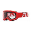okuliare FOCUS FLY RACING (červená/biela)