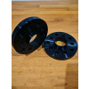 Čierne rozširovacie podložky bez nápisov a reklám, 2ks 20mm 5x100 a 5x112